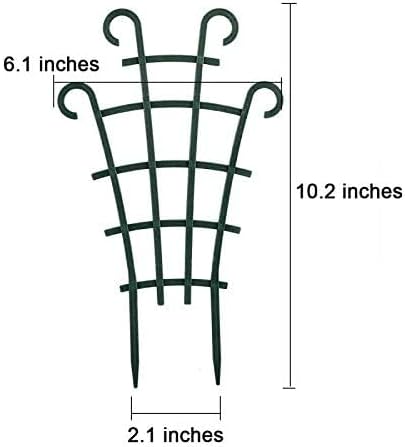 Trellis for Potted Plants, Stackable Small Indoor Plant Trellis for Climbing Plants Outdoor for Vine Ivy Hoya Houseplants Flower Plant Support, 4 Pack