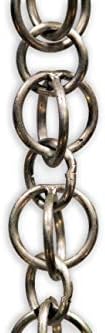 Nutshell Stores Double Loops Rain Chain - Aluminum - 15 Feet
