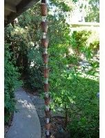 Nautical Cups Copper Rain Chain with Installation Kit - 13 Foot