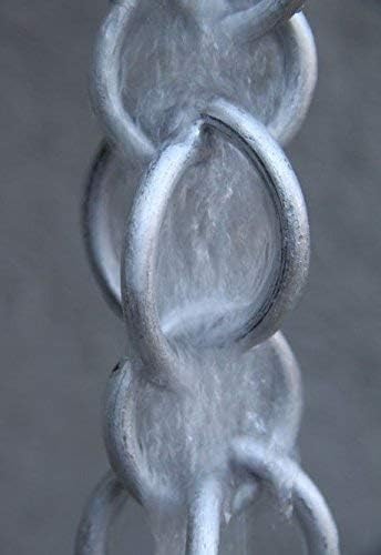 Nutshell Stores Double Loops Rain Chain - Aluminum - 9 Feet