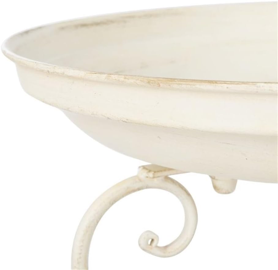 SAFAVIEH PAT5024A Outdoor Collection Ashlan Pearl White 29-inch Bird Bath