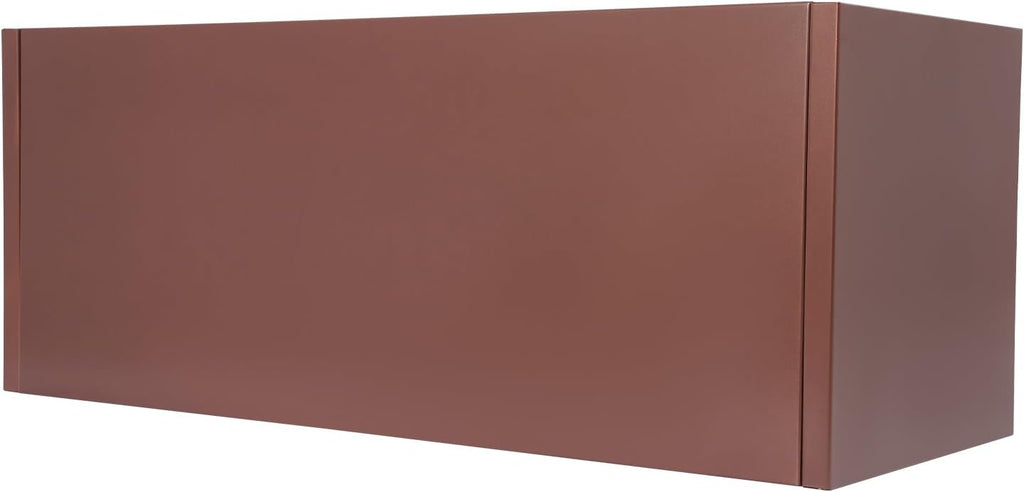 Steel Planter Box, 38" x 15" x 15" Rectangular Long Planter Metal Trough Box for Indoor Outdoor Tall Plants, Flowers or Shrubs (Coffee)