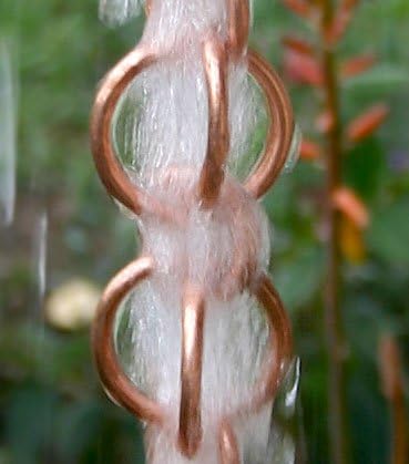 Nutshell Stores Double Loops Rain Chain - Copper - 15 Feet