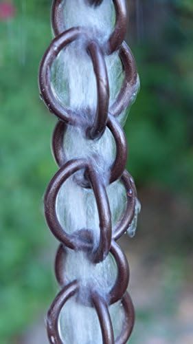 Nutshell Stores Double Loops Rain Chain - Bronze - 7 Feet