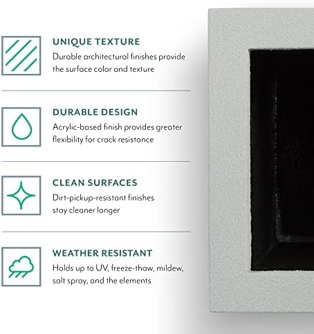 PolyStone Monterray Modern Outdoor/Indoor Square Planter, 23" L x 23" W x 19" H, Lightweight, Heavy Duty, Weather Resistant, Polymer Finish, Commercial Grade and Residential (Black)