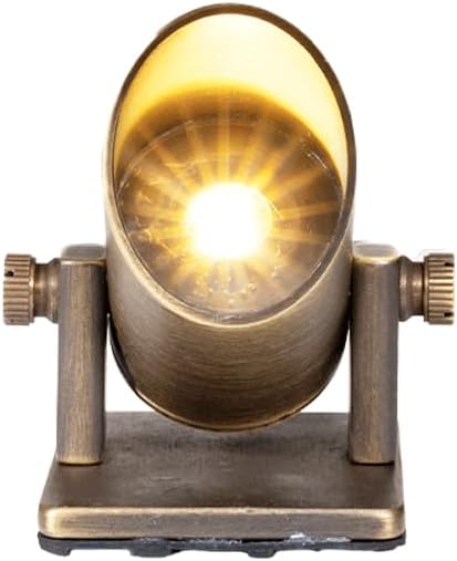 VOLT 12V 3W Color Changing RGBW IP68 Mini Brass LED Outdoor Underwater Light (Bronze) for Fountains & Ponds