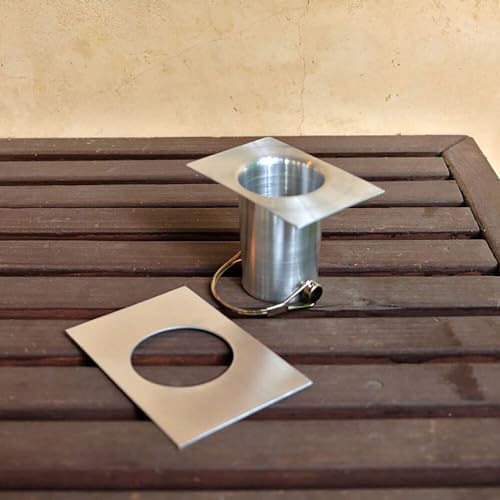 Nutshell Stores Origami Rain Chain - Stainless Steel - 13 Feet