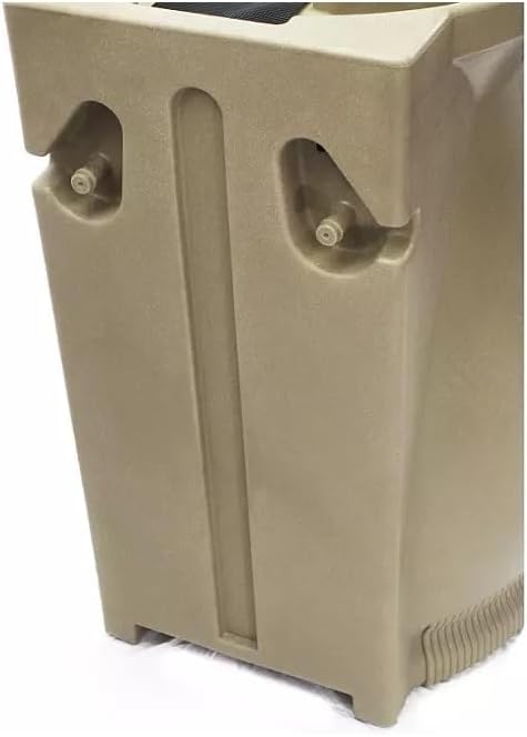 65-Gallon Urn Rain Wizard Decorative Barrel (Khaki, 2 Pack)