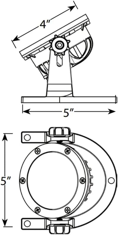VOLT 12V IP68 Cold Forged Brass (Bronze) RGBW Color Changing LED Underwater Light with Shielded Top & Remote Control for Low Voltage Outdoor Lighting