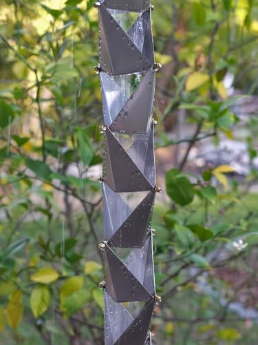 Nutshell Stores Origami Rain Chain - Stainless Steel - 10 Feet