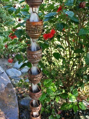 Nutshell Stores Honeybee & Hive Copper Rain Chain - Copper - 12 Feet