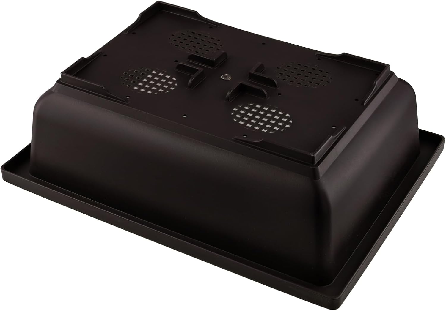 2 PCS 14 Inches Plastic Bonsai Training Pots, Rectangular Bonsai Tree Pots with Trays, Large Plastic Bonsai Container for Indoor, Outdoor