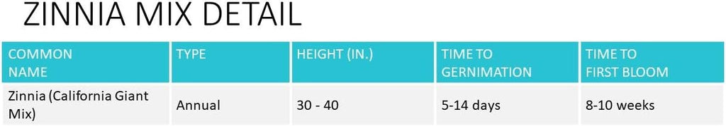 Earth Science Zinnia Wildflower Mix—6lb – 3-in-1 Seeds Plant Food & Soil Conditioner – Non-GMO Vibrant Blooming Flowers for Gardens Low Maintenance Attracts Pollinators – Covers 600 Sq Ft Eco-Friendly