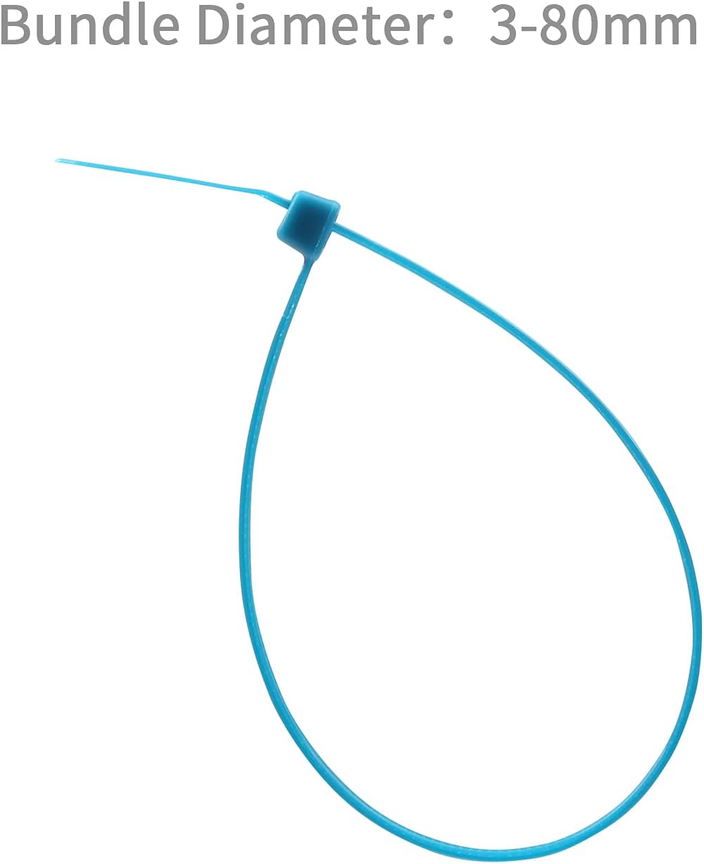 XINGO Nylon Cable Zip Ties Self Locking Plastic Wire Ties with 40 Lbs Tensile Strength for Indoor and Outdoor 12 Inch 500 Pack Blue