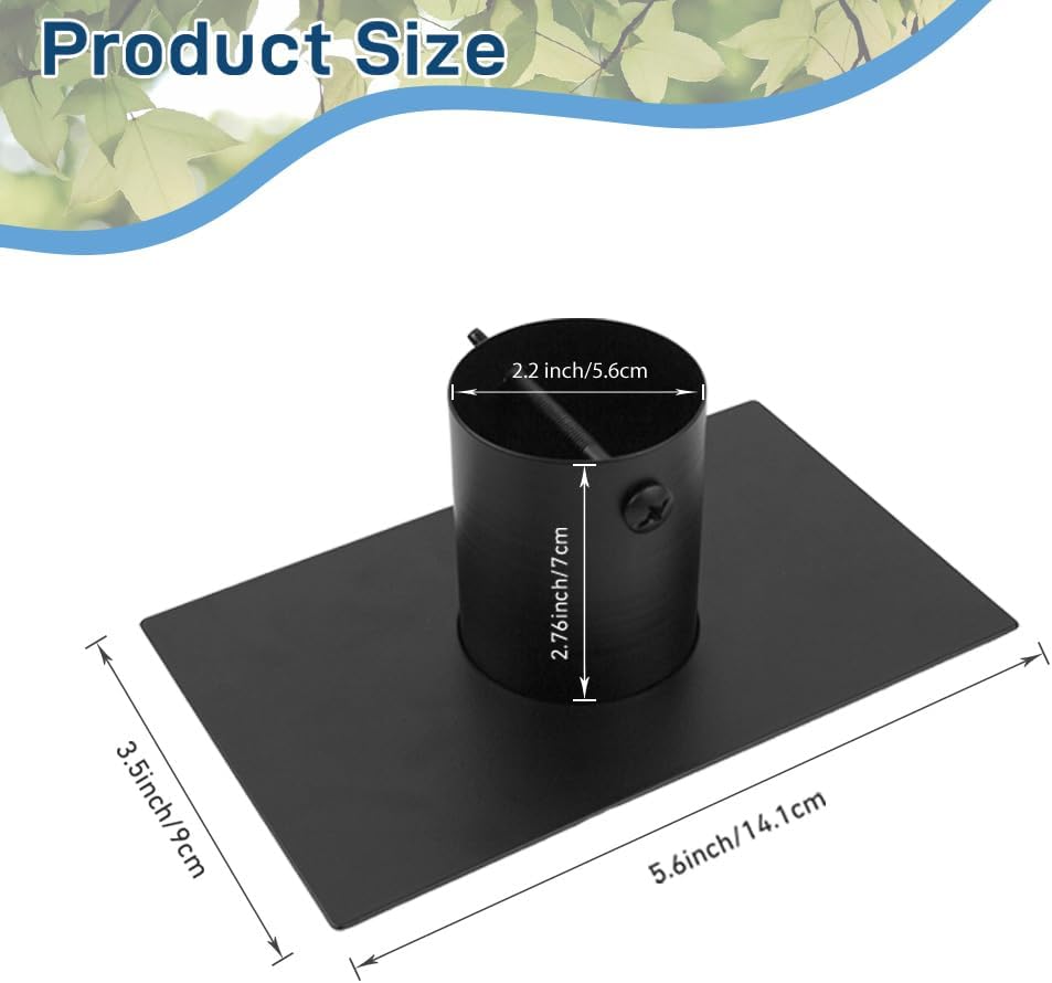 Rain Chain Gutter Adapter, Metal Rain Chain Adapter with Bolt Black Powder Coated Rust Resistant Rain Chain Gutter Installer for Rain Chain Outside Gutters Downspout Accessories