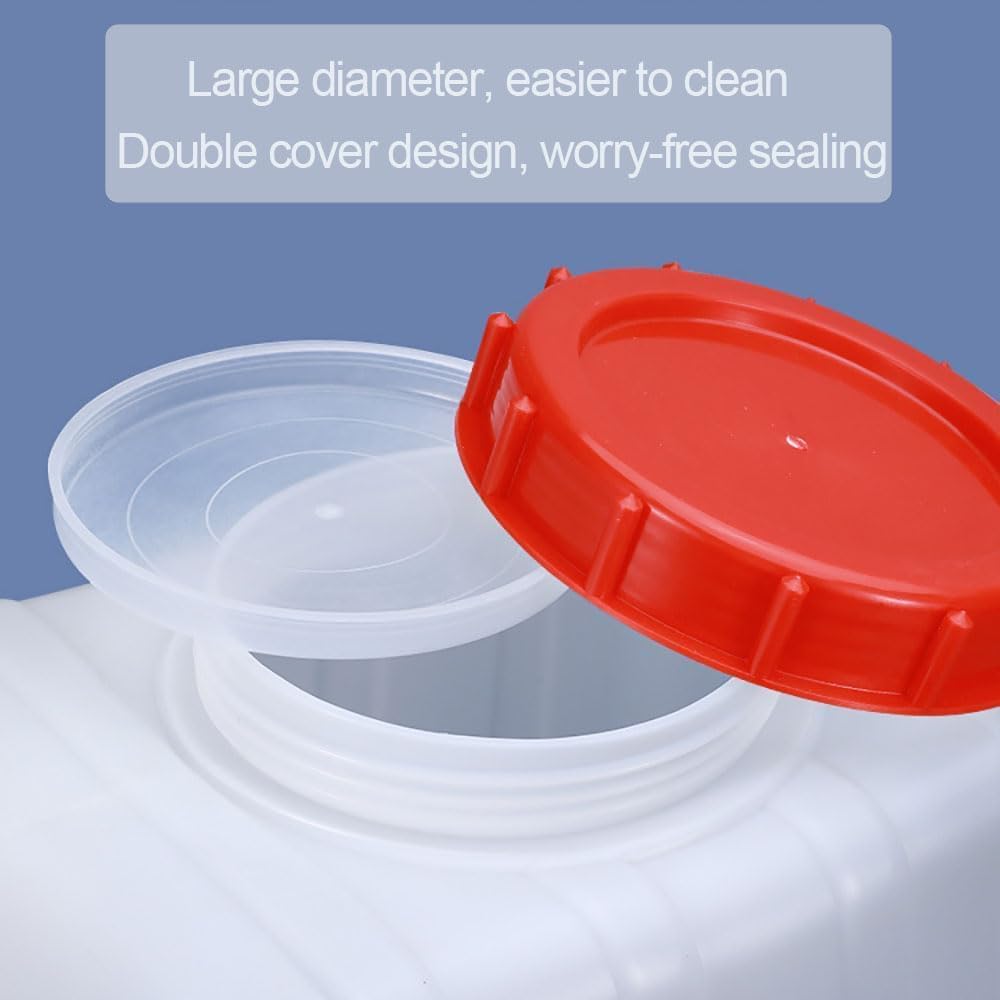 Water Storage Tank for Camping, Plastic Water Containers with Spigot for Emergency Water Storage Household Outdoor Camping Hiking Self-Driving Tour(Size:50L)