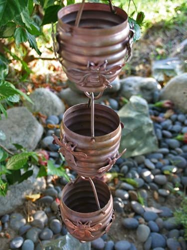 Nutshell Stores Honeybee & Hive Copper Rain Chain - Copper - 15 Feet