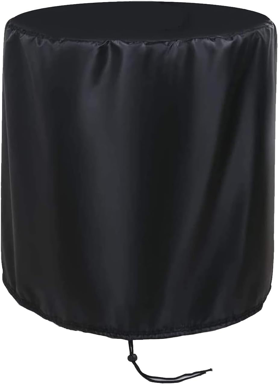 Round Fire Pit Cover, 22 Inches Diameter, 22 x 40 inch Waterproof Firepit Covers, for Patio Fire Pit, Full Coverage Dustproof Anti UV Outdoor Fire Pit Cover