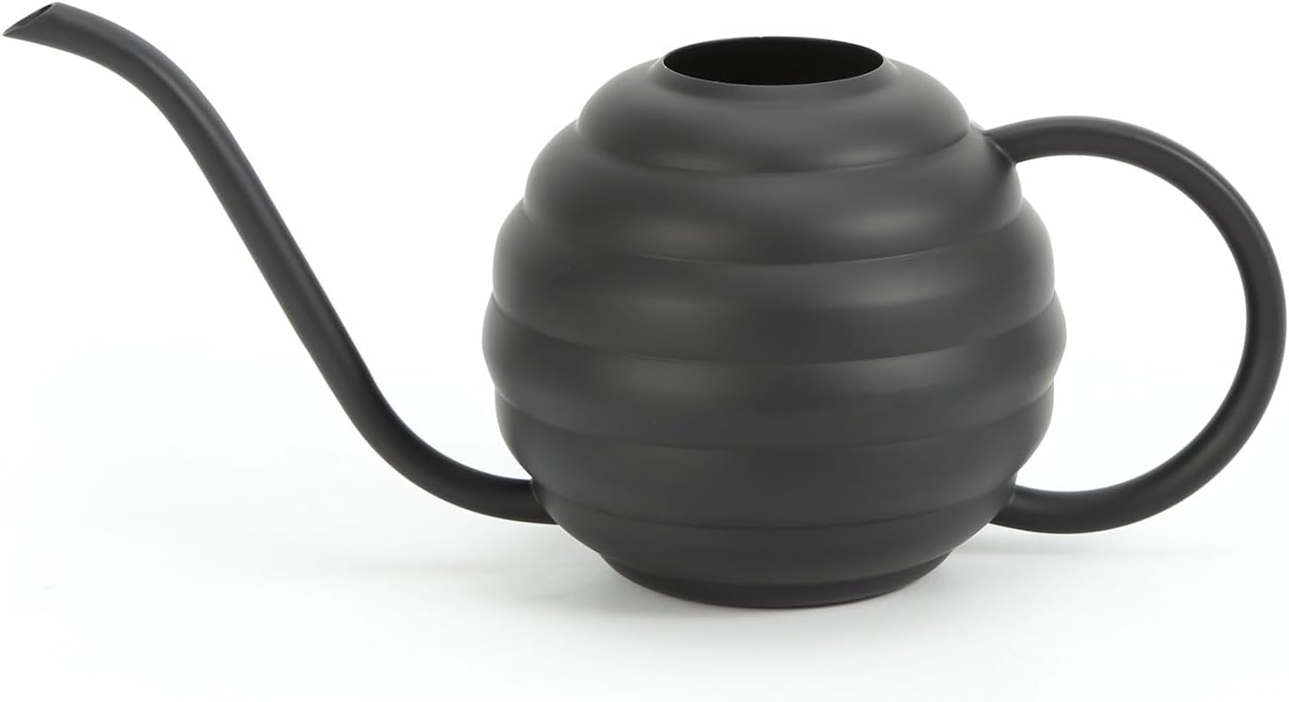 Plant Watering Bottle, 400ml/14oz, Retro Style Watering Can, Frosted (Black)