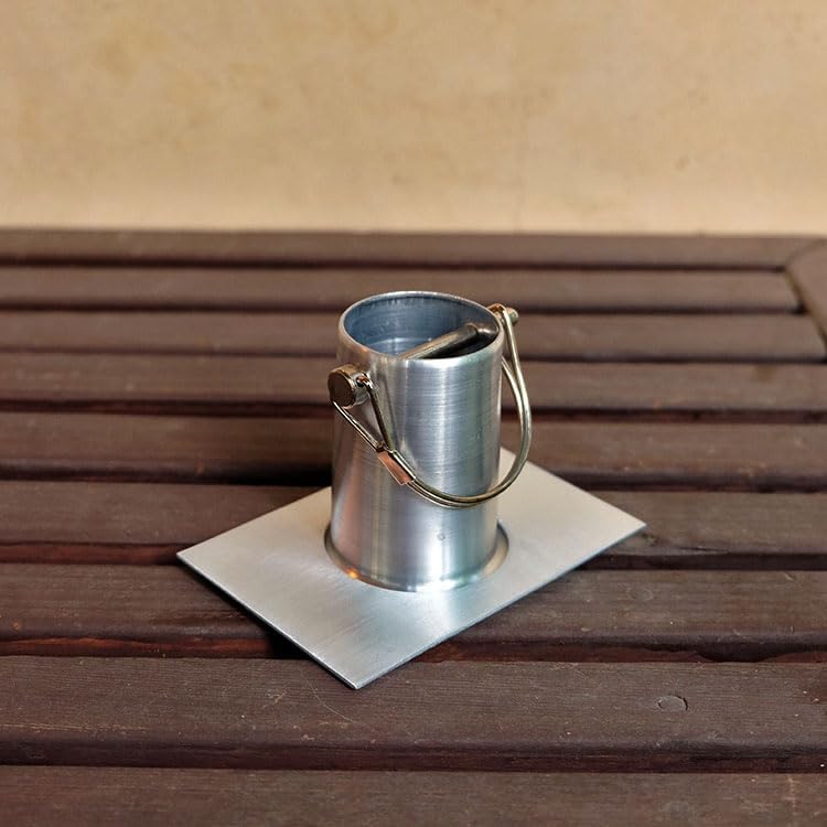 Nutshell Stores Steel Cups Rain Chain - Stainless Steel - 18 Feet