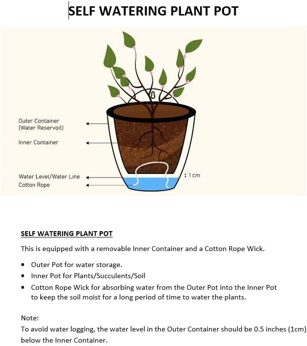 ShoppeWatch Self Watering Wall Planters for Indoor Plants 7 Pack | Hanging Planters Medium 5 Inch with Hooks | White Wall Pots for Plants | 5.0 x 5.3 inches PL34