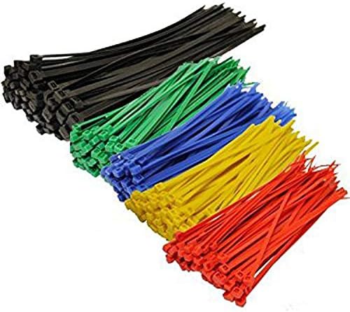 4 Inch Blue Zip Ties (100 Pieces) 18lb Strength, Nylon Cable Wire Ties