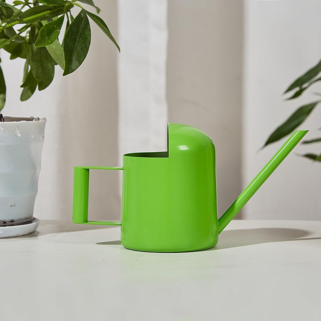 Watering Cans, 10oz/300ml Stainless Steel Long Spout Small Watering Sprinkling Pot, Indoor Outdoor Garden Flower Succulents Plant Watering Cans, Stylish Gardening Decoration(Green)