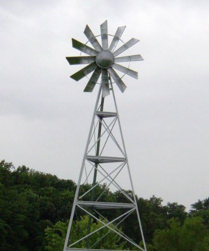 AWS0012 16-Feet Galvanized 3-Legged Aeration System Windmill