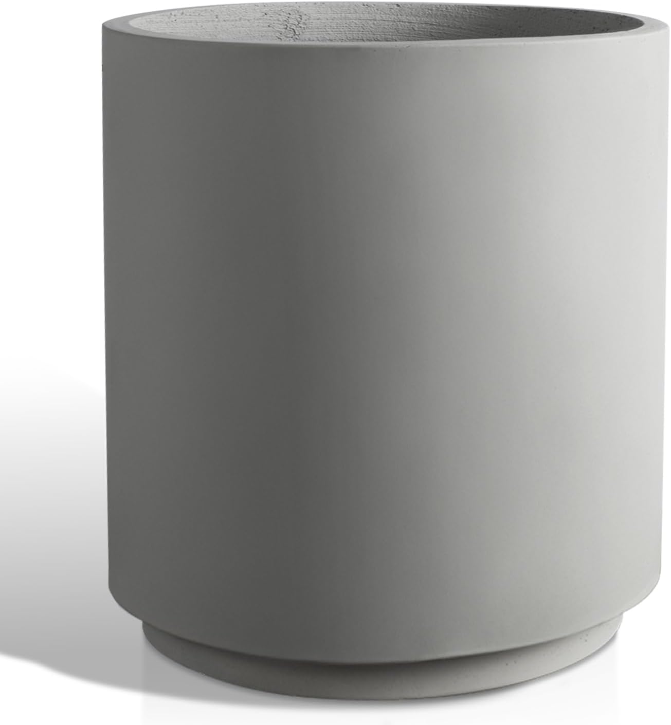 Round Concrete Planter Outdoor Indoor, Large Cement Plant Pots for Flowers (Gay, 16 inch)