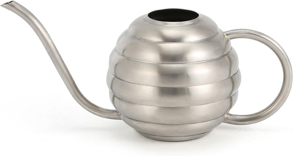 Plant Watering Bottle, 400ml/14oz, Retro Style Watering Can, Matte, Frosted (Silver)