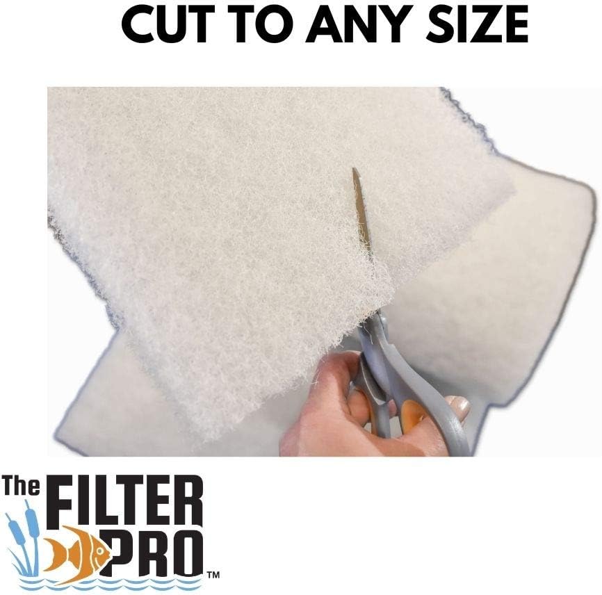 Beige Coarse Filter Media, 2" Thick, 24" x 56" Roll, Perfect for Aquariums, Ponds or Water Gardens, Made in USA