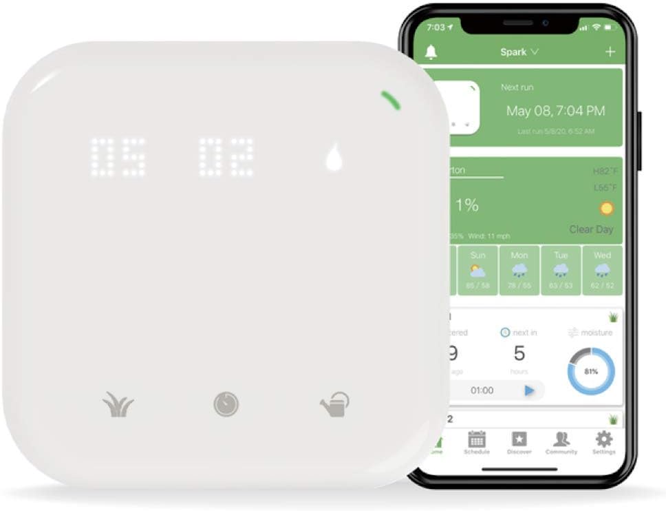 Netro Spark Smart Sprinkler Controller, WiFi, Weather Aware, Remote Access, Compatible with Alexa (16 Zone)