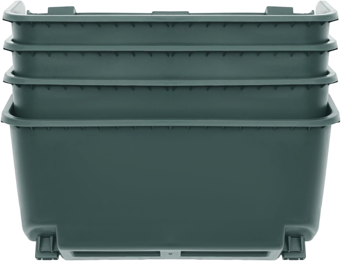 20Pack Vertical Wall Planter, 13 inch Wall Mounted Garden Planters, Stackable Wall Hanging Planter, Plastic Flower Pot with 4 Drainage Tray & 6.56FT Drainage Pipe for Indoor and Outdoor (Green)