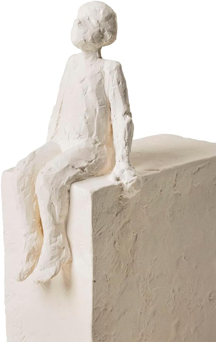 Kahler Astro Virgo Sculpture, White, 8.3" H x 2.8" L