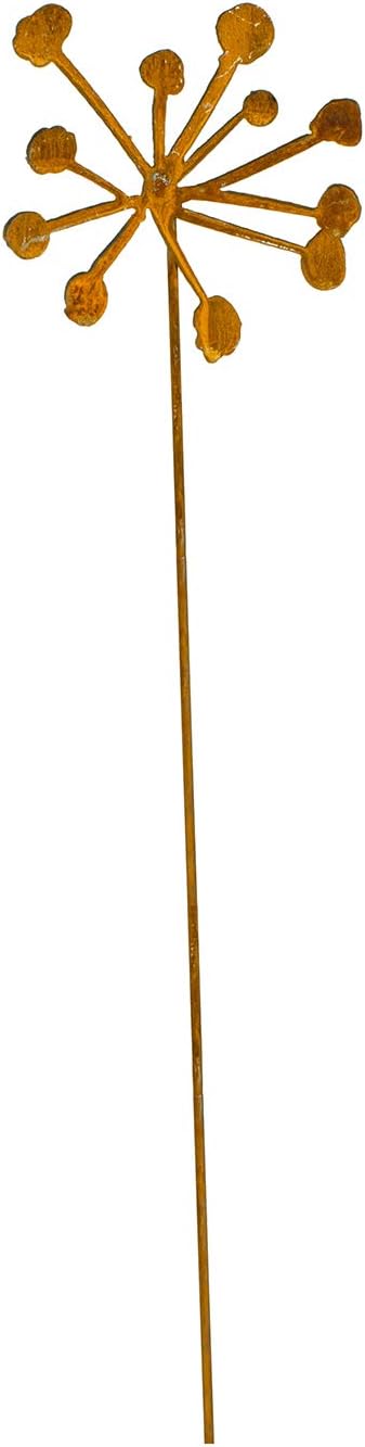 Rusty Metal Flowers, Garden Art, 9-Piece Set, Flower Sculpture, Wedding Table Arrangement, Yard Artwork