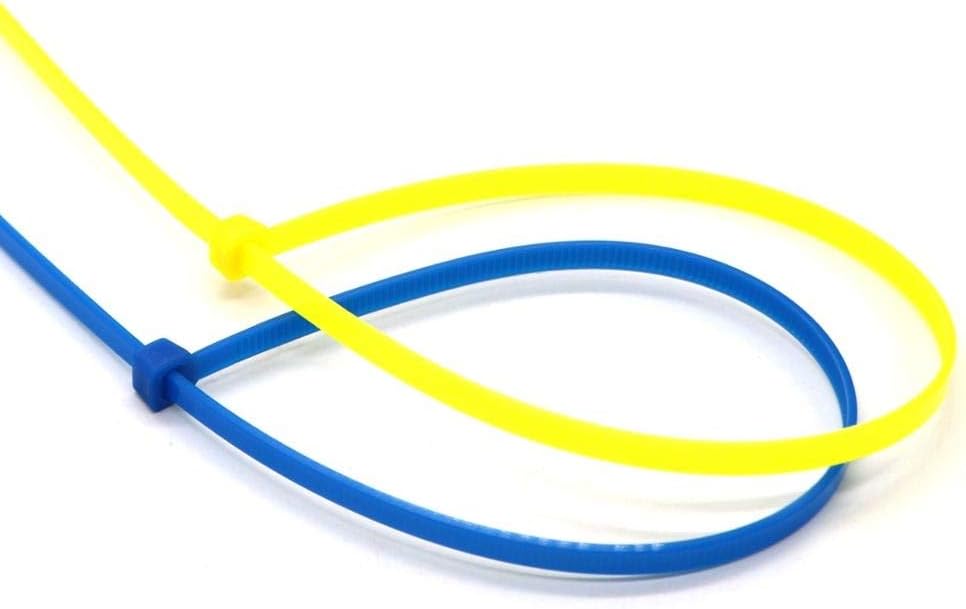 SYD 4 Inch length, 18lb Small size Self Locking Nylon Cable Zip Ties -1000 Piece (Blue)