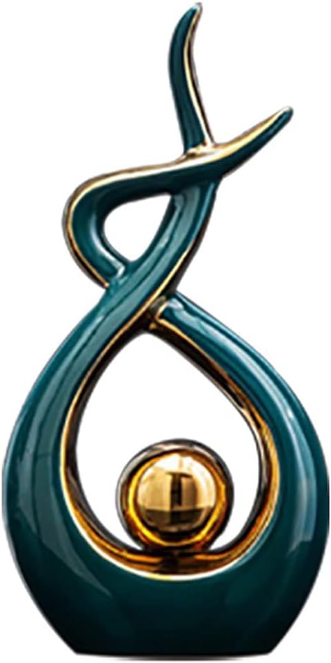 Norrclp Home Decor Modern Abstract Art Ceramic Statue Table Decorations for Dining Room Living Room Office Centerpiece