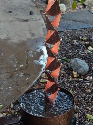 Nutshell Stores Origami Rain Chain - Copper - 8 Feet