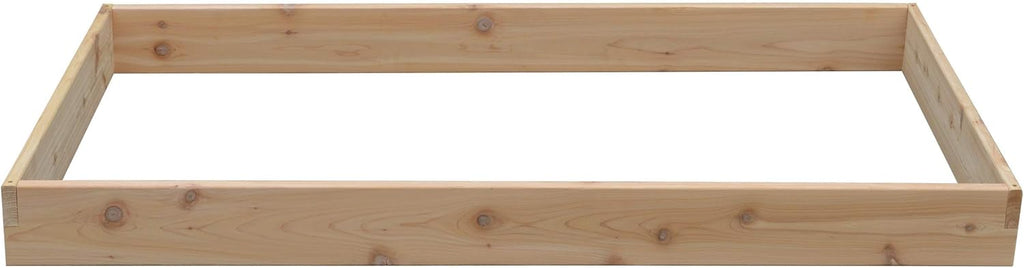 Red Cedar Wood Raised Vegetable Garden Bed - Amish Made in USA (5.5" Raised Bed, Unfinished)