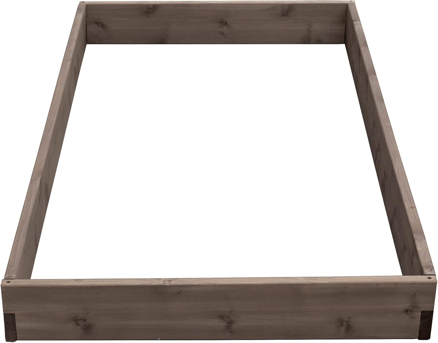 Red Cedar Wood Raised Vegetable Garden Bed - Amish Made in USA (5.5" Raised Bed, Gray Stain)