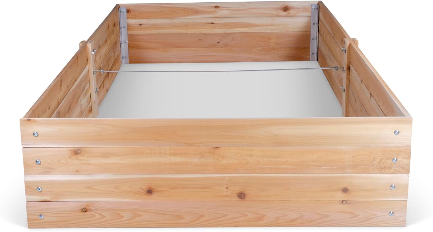 Infinite Cedar Select Cedar Raised Garden Bed (4' x 8' 14" H)