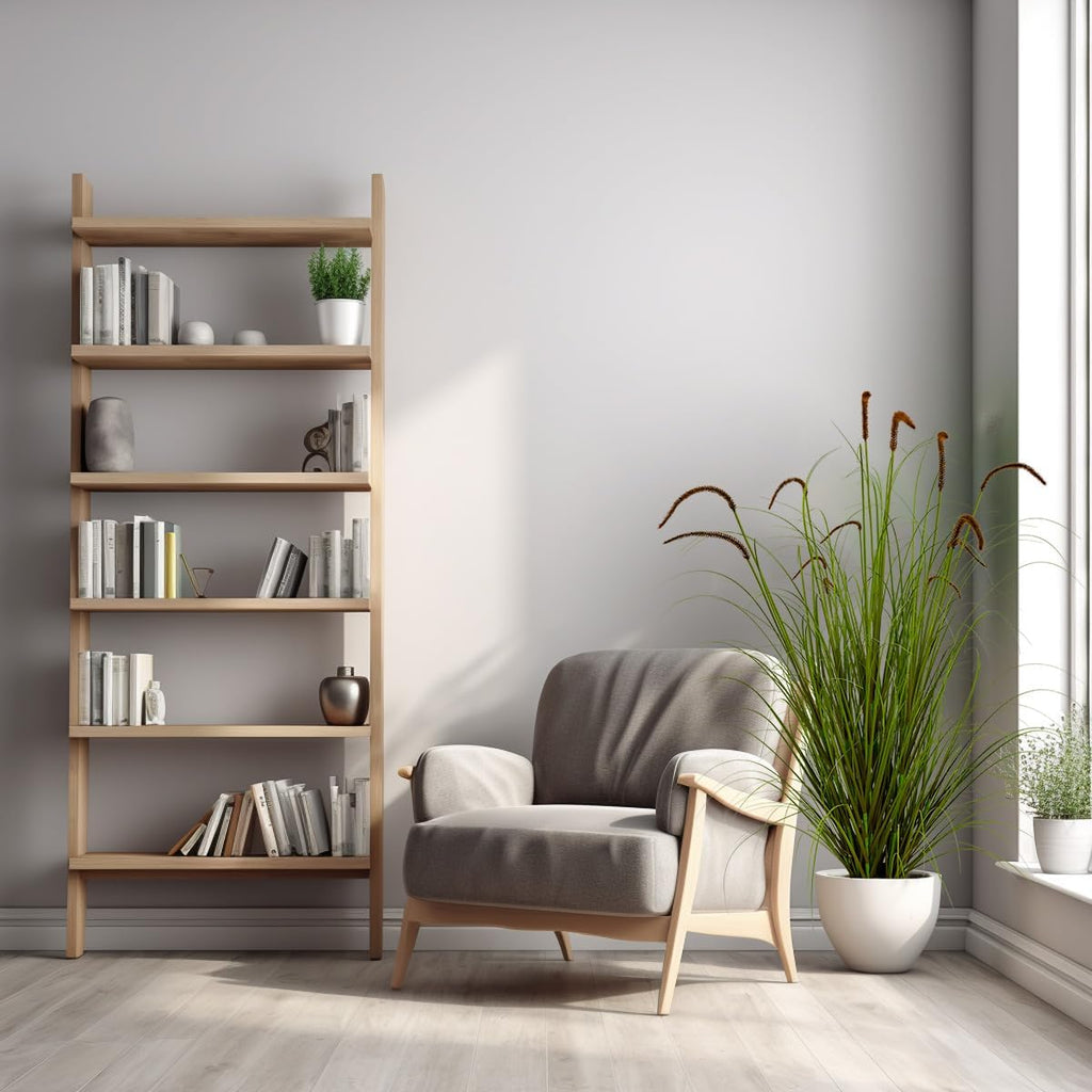 Artificial Plant 5ft(2pack) Tall Artificial Grass Plant,Faux Plants Indoor Home Decorative Artificial Plants & Flowers in Pot Fake Plant, House Plant Indoor