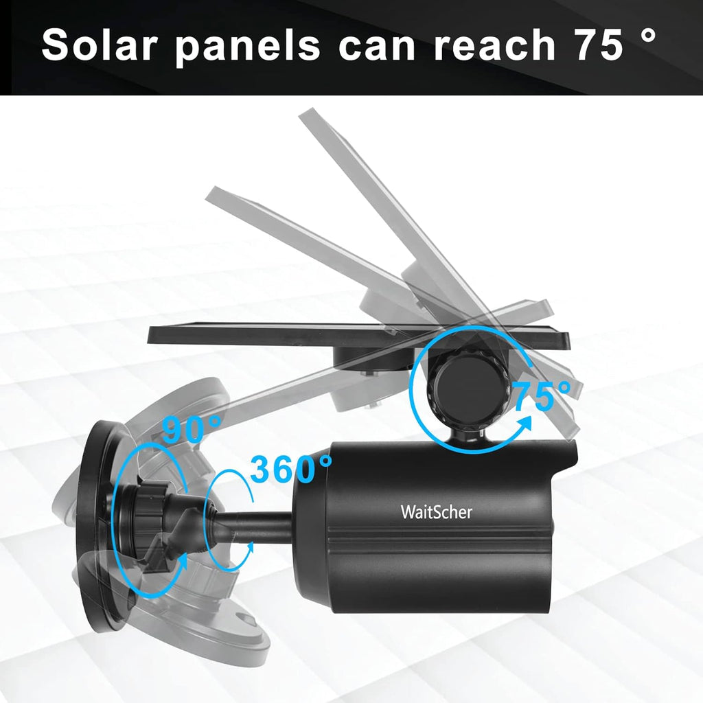 Solar Motion Lights Outdoor IP67 Waterproof Security Flood Lights 1800LM 3600mAh for Garage, Driveway, Path, Patio, Front Door, Landscape 4 Pack