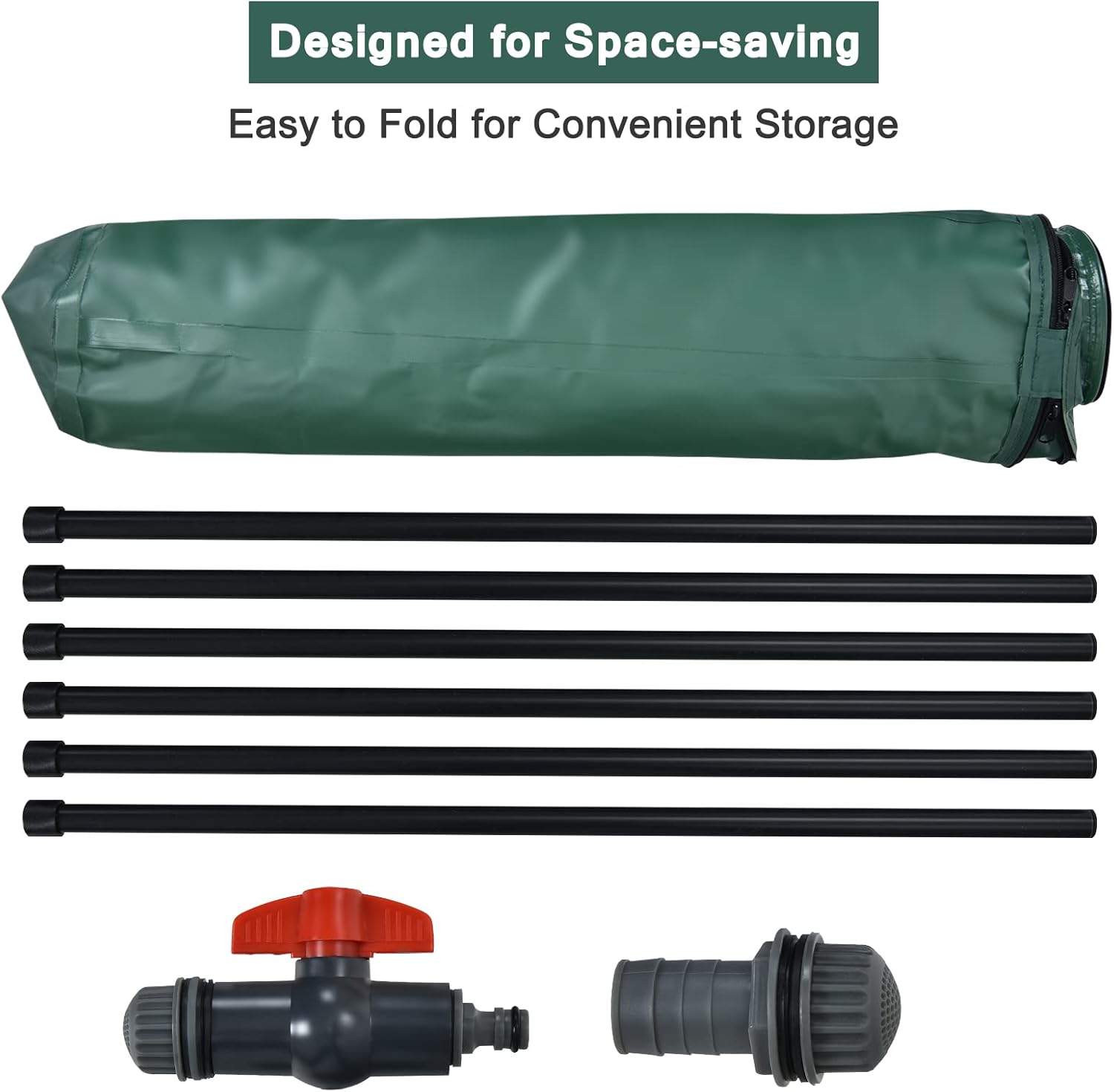 Happygrill 60 Gallon Collapsible Rain Barrel, PVC Rain Water Collection Barrel with Spigot Water Storage Container & Top Mesh, Portable Rain Barrels to Collect Rainwater from Gutter for Garden Lawn