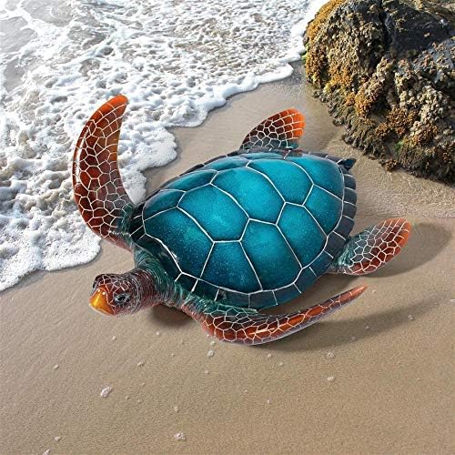 Design Toscano Large Blue SEA Turtle Statue