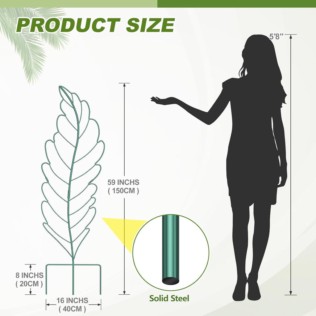 3 Pack 59x16in Metal Garden Trellis for Climbing Plants, Large Trellis for Climbing Plants Outdoor, Roses, Vegetables Vines Flowers Support, Large Decorative Outdoor Trellis