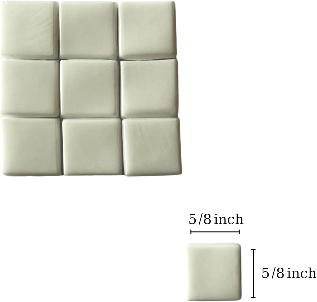 SMEIINIK 1.1lb Bulk Single Iridescent Color Mosaic Tiles for Crafts, Glass Mosaic Pieces for Mosaic Puzzles, Stained Glass Tiles for Mosaic DIY, Mosaic Making Supplies(AJ01-20)