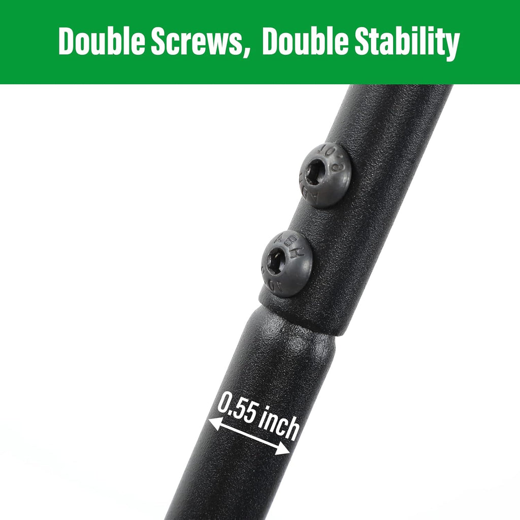 GOFORWILD Shepherd Hook 4 Pack Adjustable, 49 inches Tall, Made of Premium Metal for Garden Decor, Plant Hanger, Lantern Hook, Solar Light Hanging, 7014