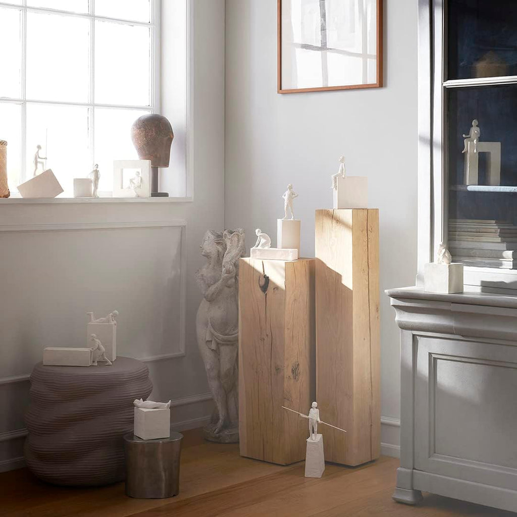 Kahler Astro Virgo Sculpture, White, 8.3" H x 2.8" L