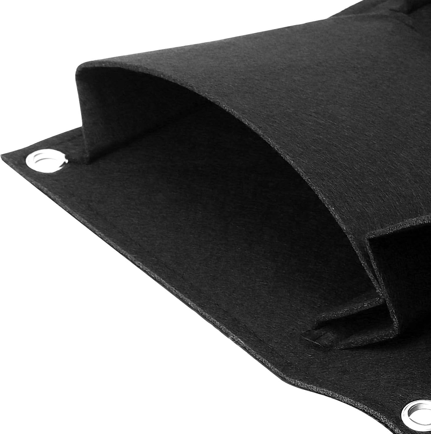 SOUJAP 2 Pack 18 Pockets Vertical Wall Garden Planter Plant Grow Bag, Hanging Felt Grow Bags Vertical Wall Garden for Indoor, Outdoor, Flower, Garden, Vegetable and Home Decoration (Black)